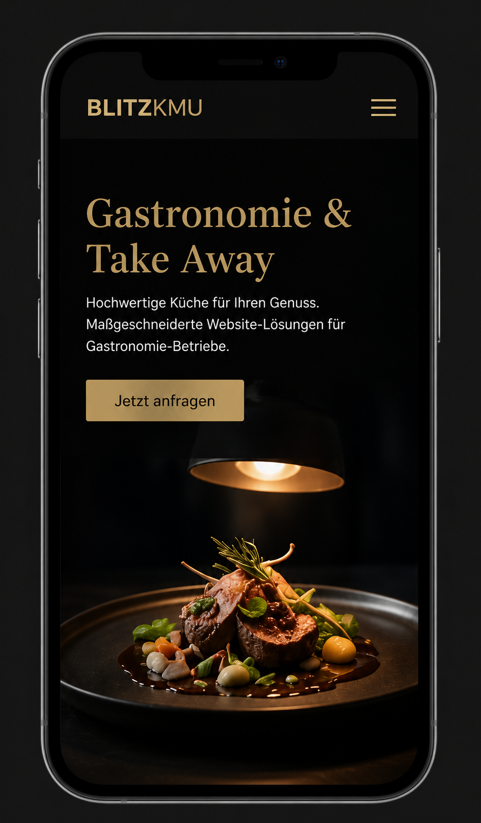 Vorschau Gastronomie-Webseite