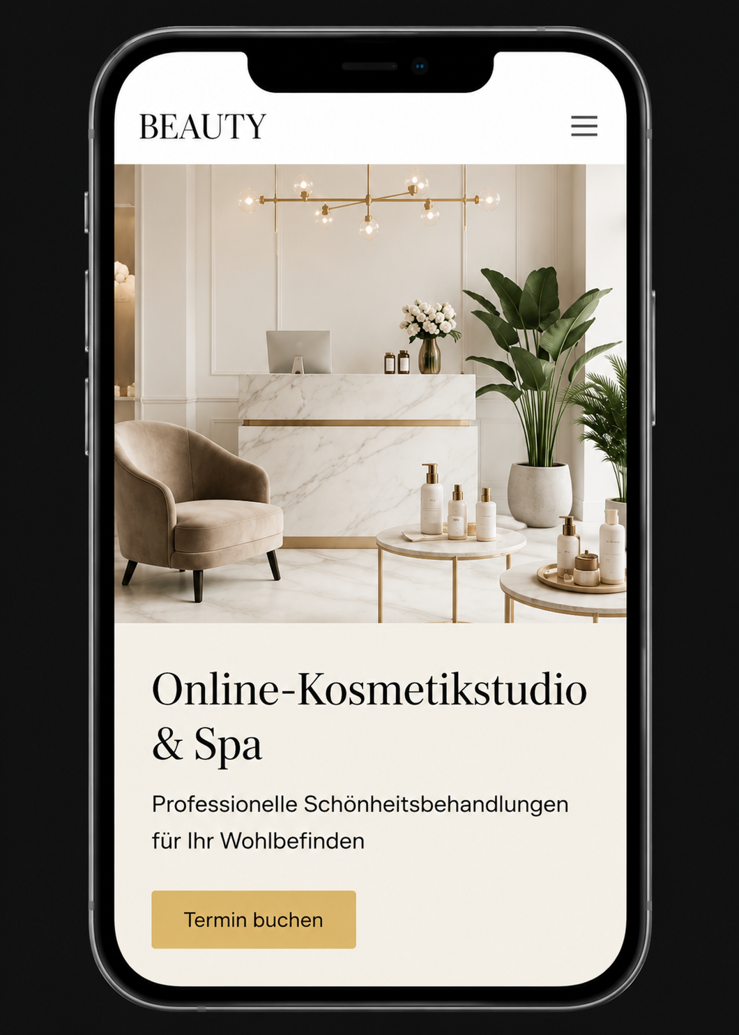 Vorschau Beauty-Webseite